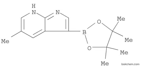 Molecular Structure of 1198096-23-9 (5-Methyl-3-(4,4,5,5-tetramethyl-1,3,2-dioxaborolan-2-yl)-1H-pyrrolo[2,3-b]pyridine)